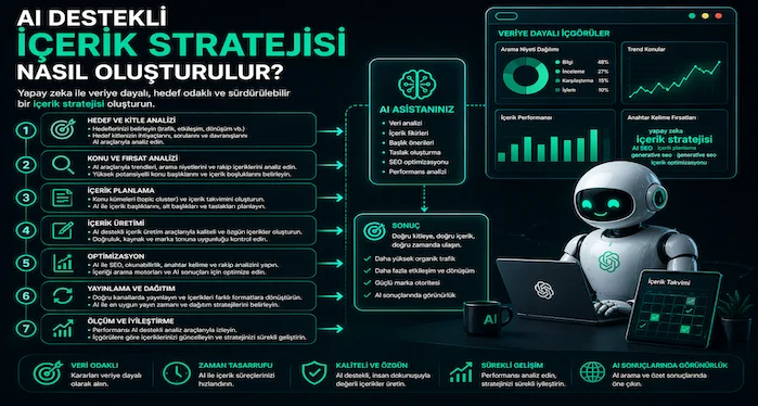 AI destekli içerik stratejisi nasıl oluşturulur?