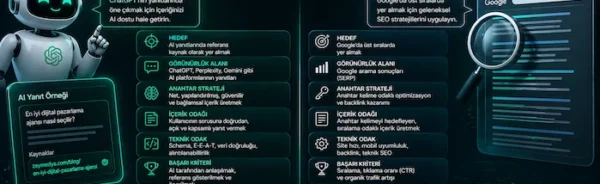 ChatGPT SEO ile klasik SEO farkları