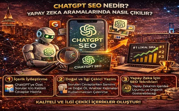 ChatGPT SEO nedir? Yapay zeka aramalarında nasıl çıkılır? ChatGPT SEO nedir? Yapay zeka aramalarında nasıl çıkılır?
