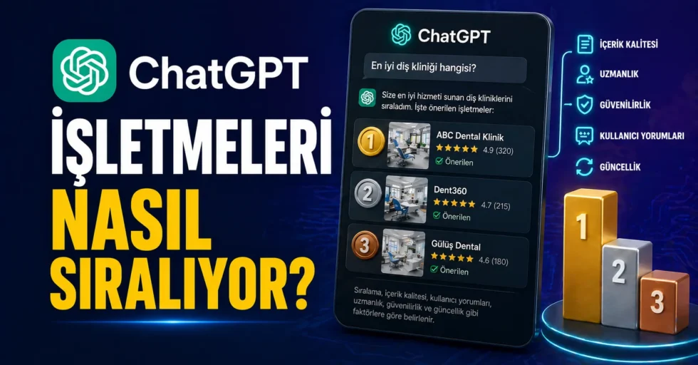ChatGPT işletmeleri nasıl sıralıyor?
