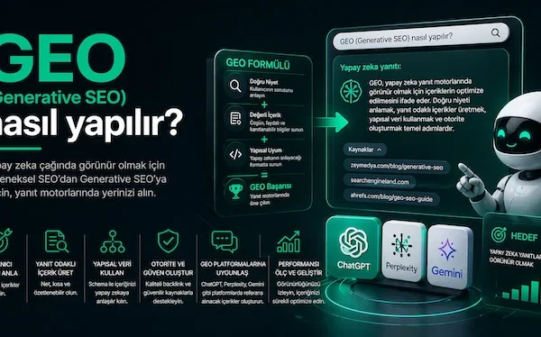 GEO (Generative SEO) nasıl yapılır?