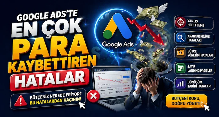 Google Ads’te en çok para kaybettiren hatalar