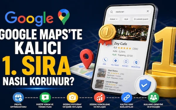 Google Maps’te kalıcı 1. sıra nasıl korunur?