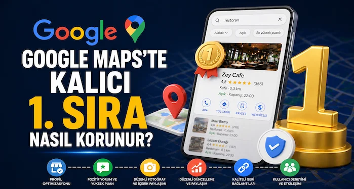 Google Maps’te kalıcı 1. sıra nasıl korunur?