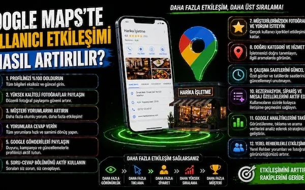 Google Maps’te kullanıcı etkileşimi nasıl artırılır?
