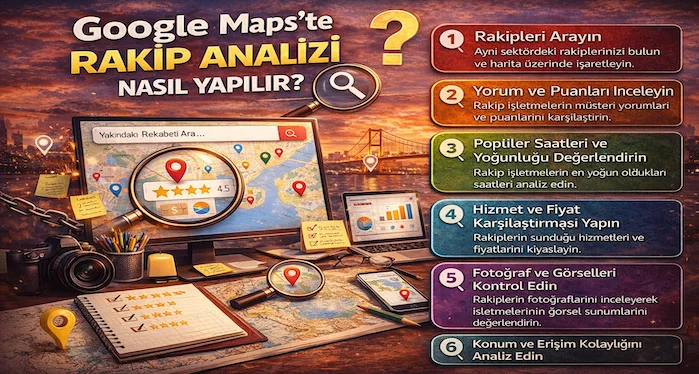 Google Maps’te rakip analizi nasıl yapılır?