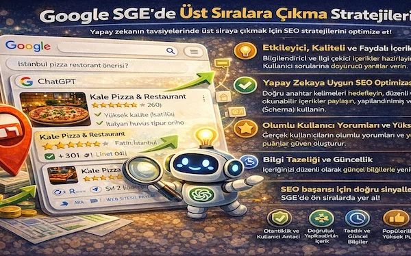 Google SGE’de üst sıralara çıkma stratejileri