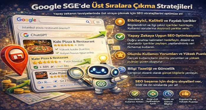 Google SGE’de üst sıralara çıkma stratejileri