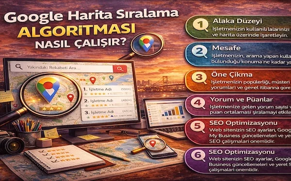 Google harita sıralama algoritması nasıl çalışır? Google harita sıralama algoritması nasıl çalışır?