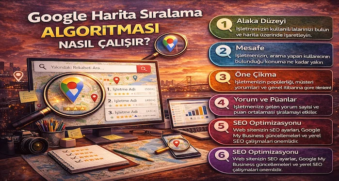 Google harita sıralama algoritması nasıl çalışır?