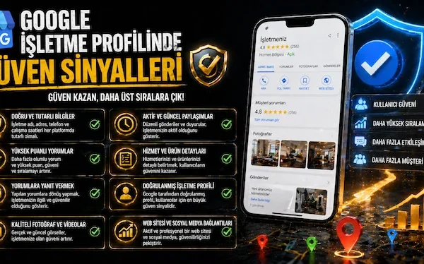 Google işletme profilinde güven sinyalleri nelerdir?