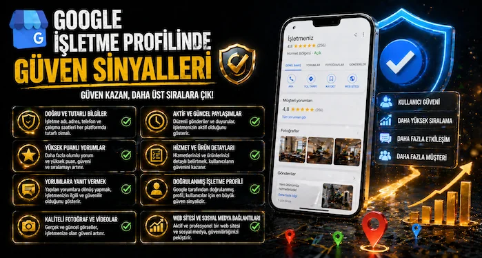 Google işletme profilinde güven sinyalleri nelerdir?