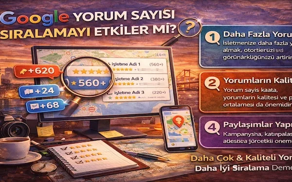 Google yorum sayısı sıralamayı etkiler mi? Google yorum sayısı sıralamayı etkiler mi?