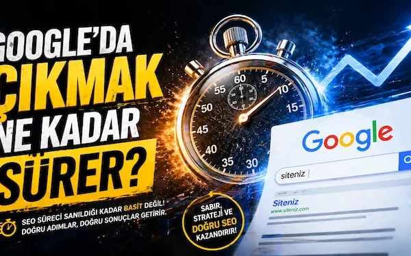 Google’da çıkmak ne kadar sürer?