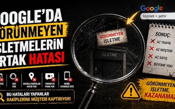 Google’da görünmeyen işletmelerin ortak hatası
