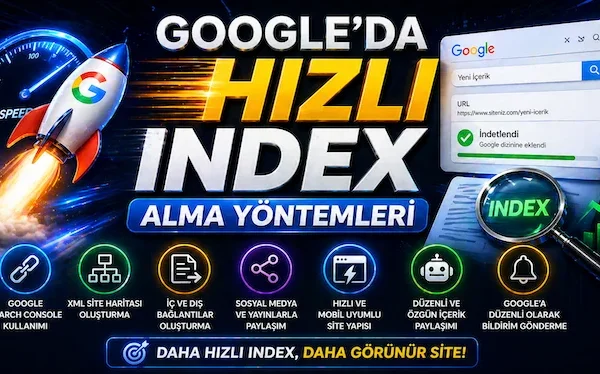 Google’da hızlı index alma yöntemleri