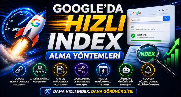 Google’da hızlı index alma yöntemleri