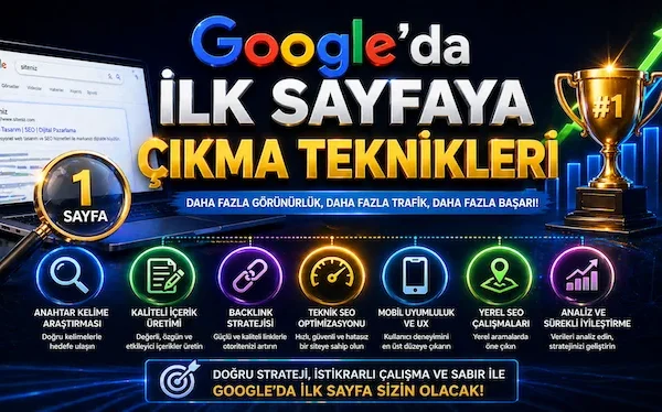 Google’da ilk sayfaya çıkma teknikleri