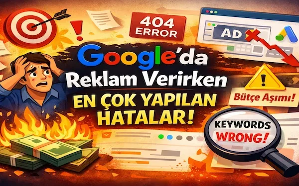 Google'da reklam verirken en çok yapılan hatalar Google'da reklam verirken en çok yapılan hatalar