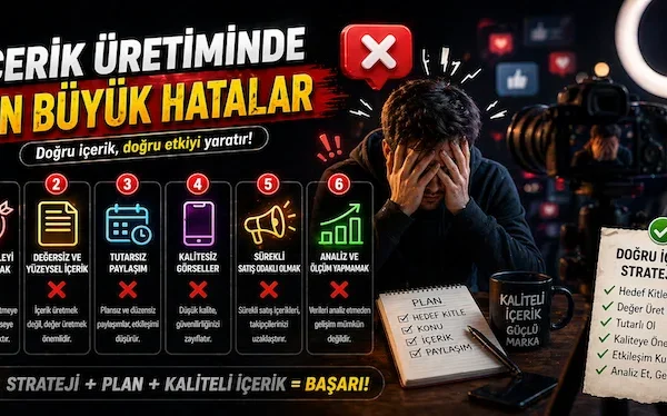 İçerik üretiminde en büyük hatalar