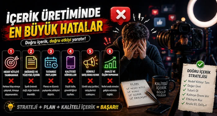 İçerik üretiminde en büyük hatalar