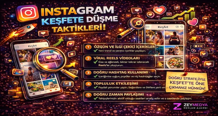 Instagram keşfete düşme taktikleri