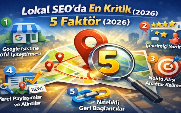 Lokal SEO’da en kritik 5 faktör (2026)