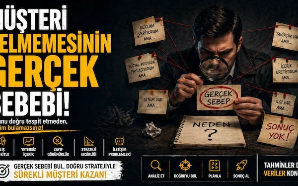 Müşteri gelmemesinin gerçek sebebi