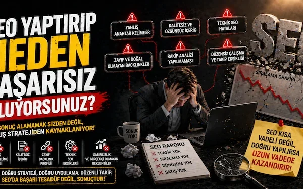 SEO yaptırıp neden başarısız oluyorsunuz?