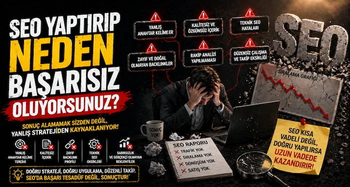 SEO yaptırıp neden başarısız oluyorsunuz?