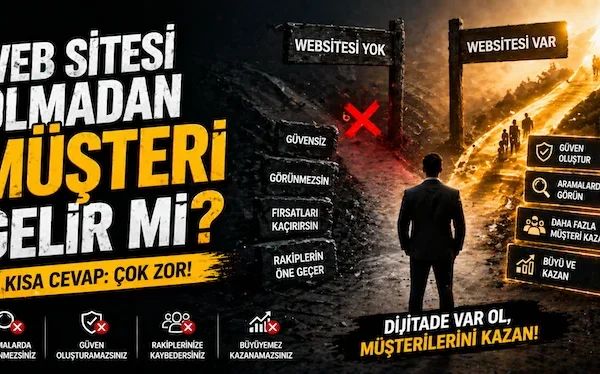 Web sitesi olmadan müşteri gelir mi?
