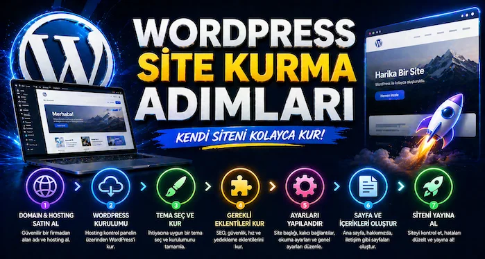 WordPress site kurma adımları