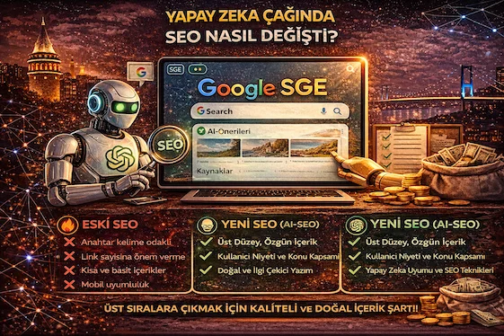 Yapay zeka çağında SEO nasıl değişti? Yapay zeka çağında SEO nasıl değişti?