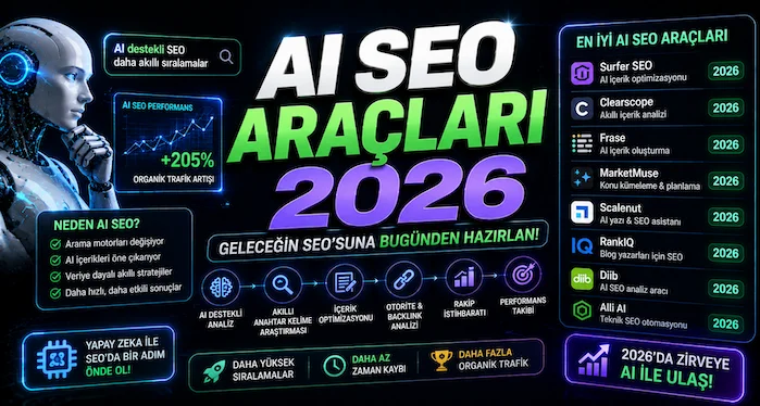 AI SEO Araçları 2026 AI SEO Araçları 2026
