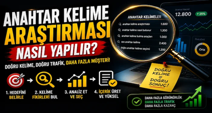 Anahtar kelime araştırması nasıl yapılır?