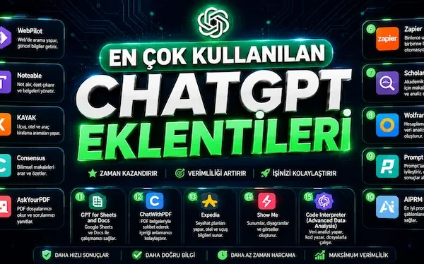 En Çok Kullanılan ChatGPT Eklentileri