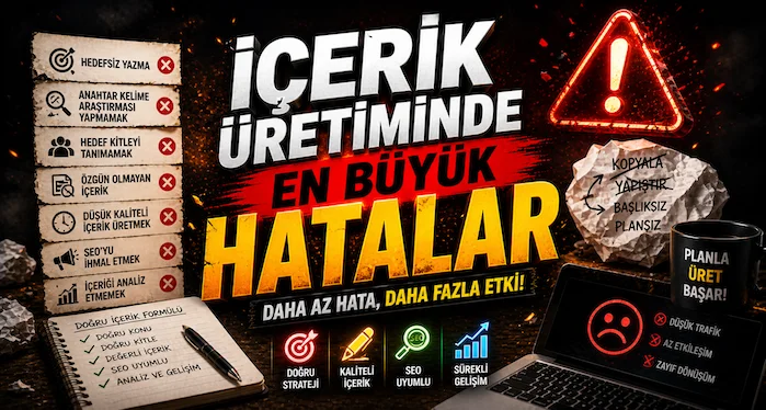 İçerik üretiminde en büyük hatalar