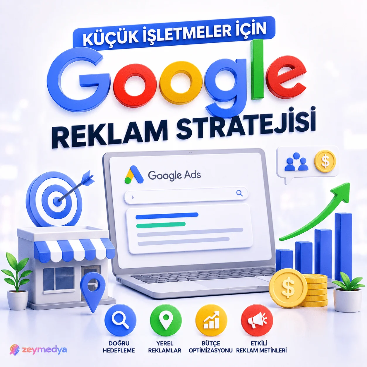 Küçük işletmeler için Google reklam stratejisi