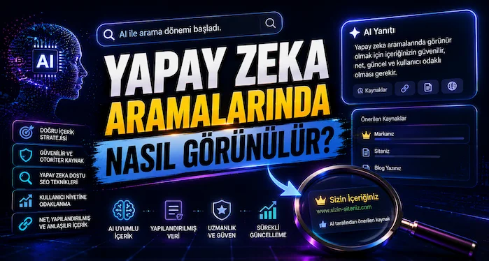 Yapay Zeka Aramalarında Nasıl Görünülür? Yapay Zeka Aramalarında Nasıl Görünülür?