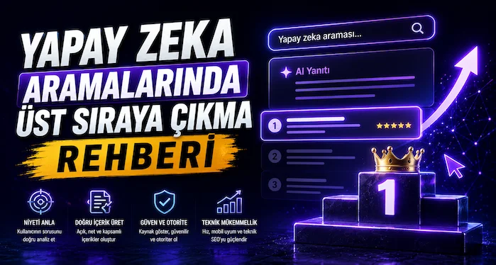 Yapay Zeka Aramalarında Üst Sıraya Çıkma Rehberi Yapay Zeka Aramalarında Üst Sıraya Çıkma Rehberi