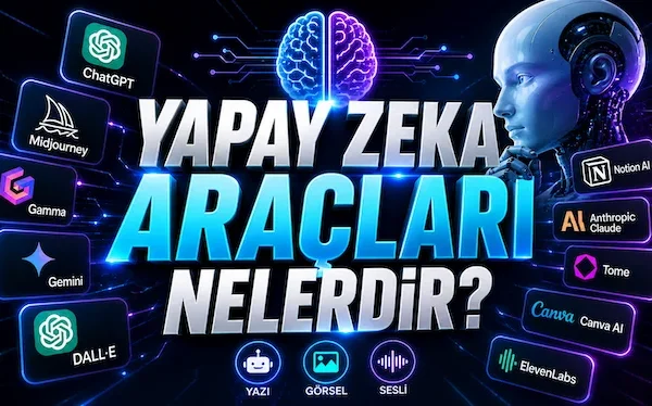 Yapay zeka araçları nelerdir?