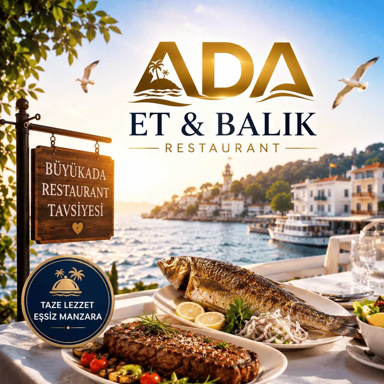 Büyükada Restaurant Tavsiyesi – Ada Et ve Balık Restaurant
