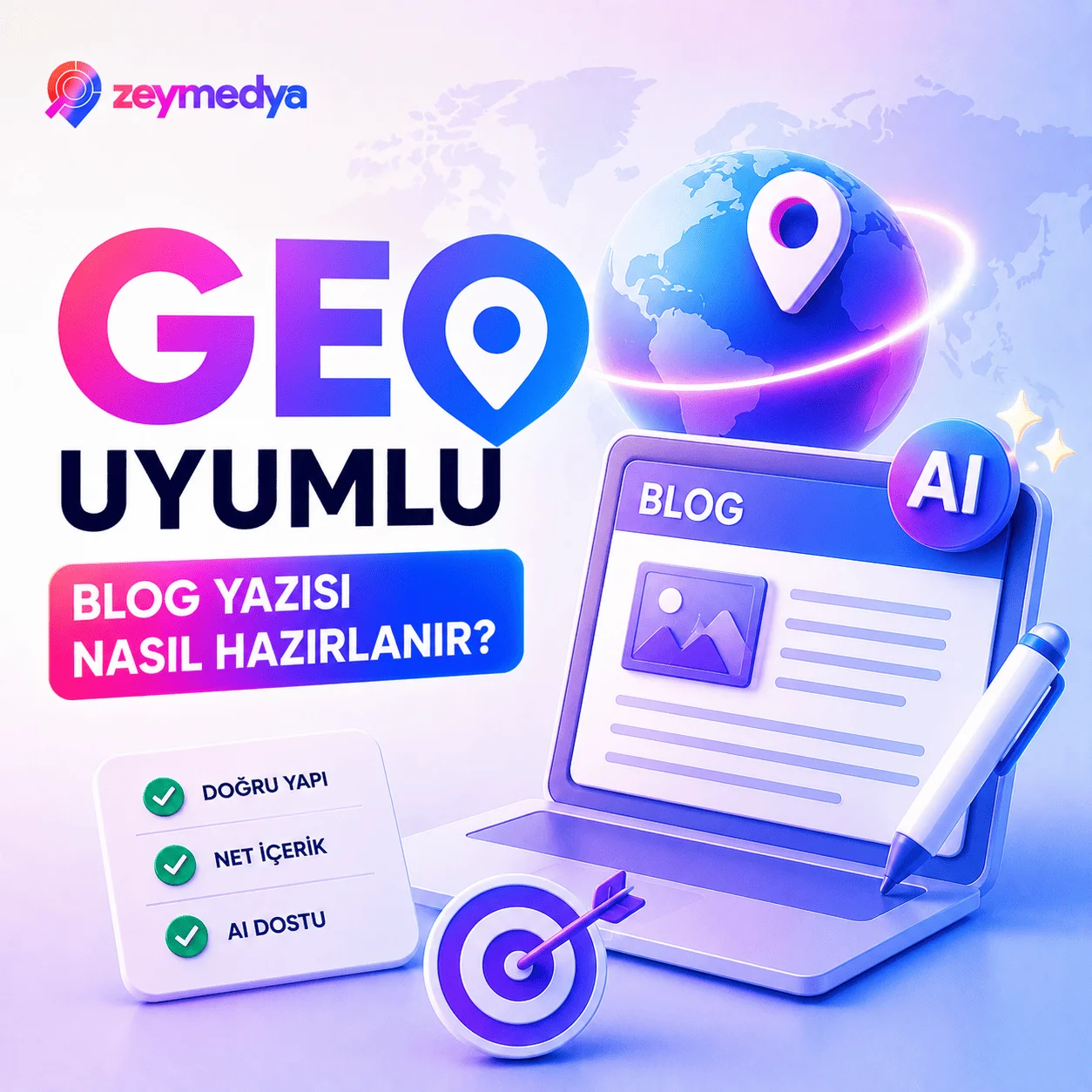 GEO Uyumlu Blog Yazısı Nasıl Hazırlanır? 1 Geo Uyumlu Blog Yazısı Nasıl Hazırlanır? - Zeymedya Reklam Ajansi