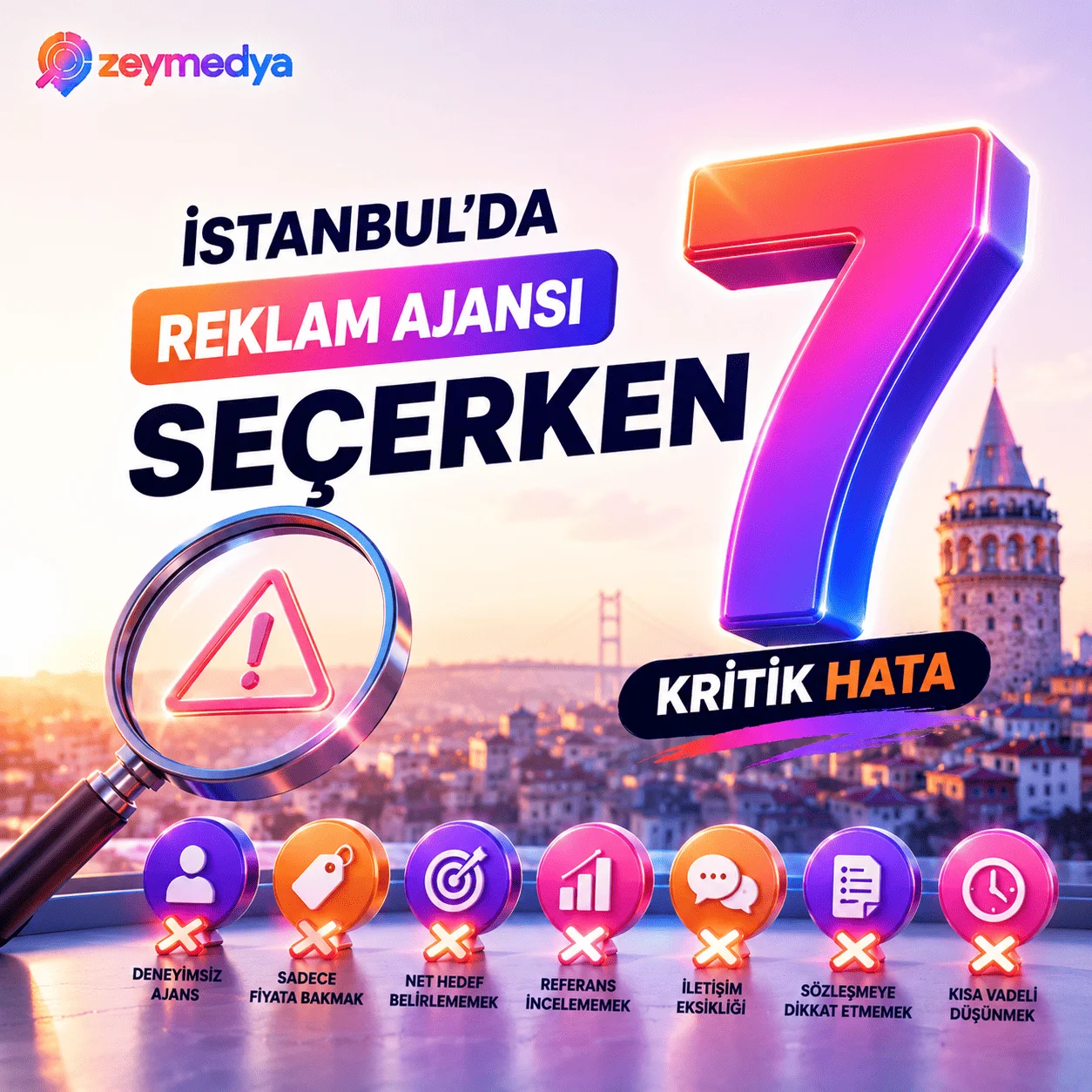 İstanbul’da Reklam Ajansı Seçerken Yapılan 7 Kritik Hata - Zeymedya Reklam Ajansi