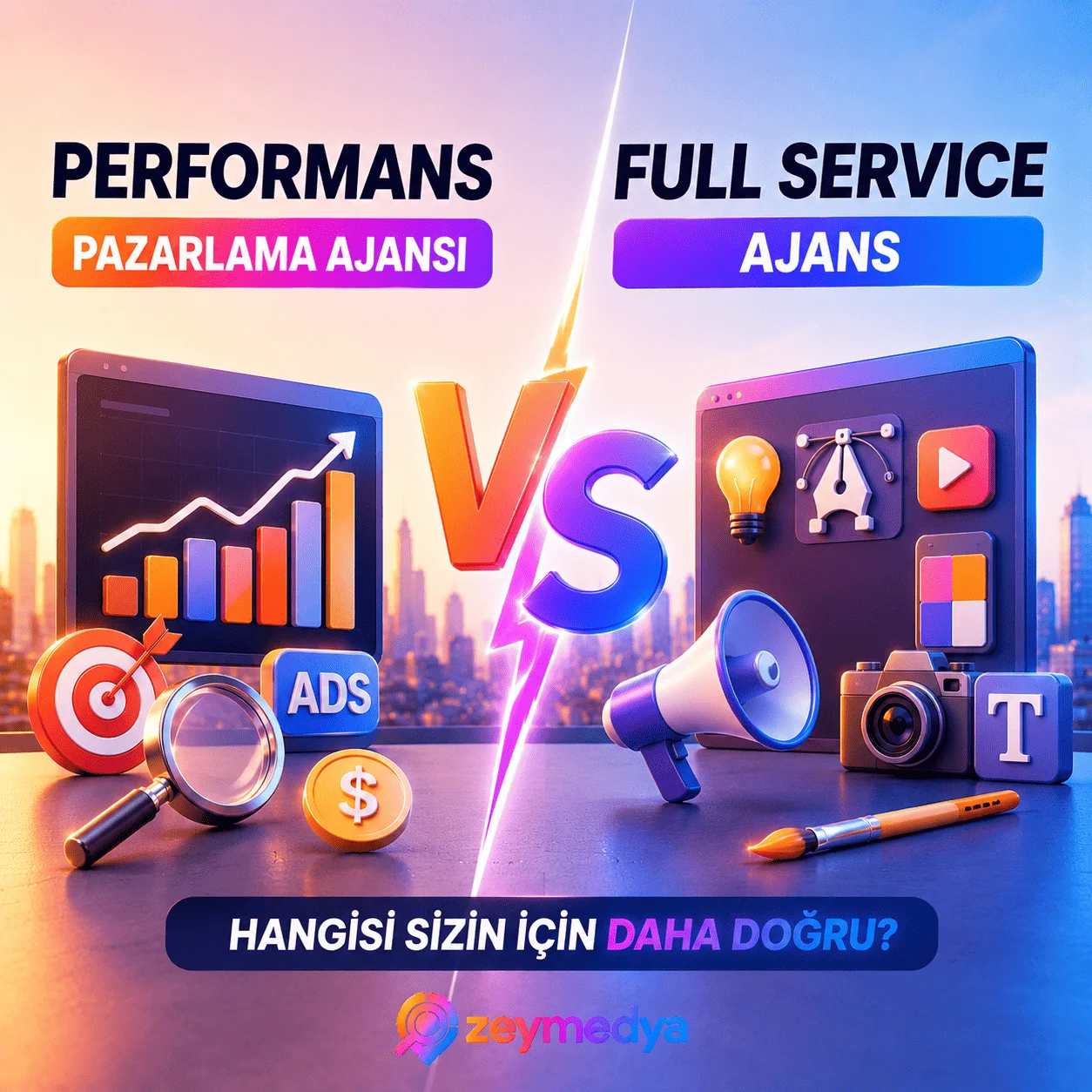 Performans Pazarlama Ajansı Mı Yoksa Full Service Ajans Mı? - Zeymedya Reklam Ajansi