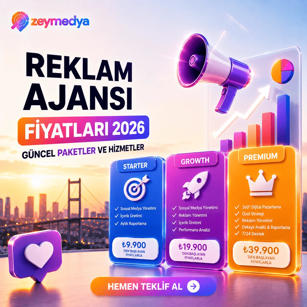 Reklam Ajansı Fiyatları 2026: Güncel Paketler Ve Hizmetler - Zeymedya Reklam Ajansi