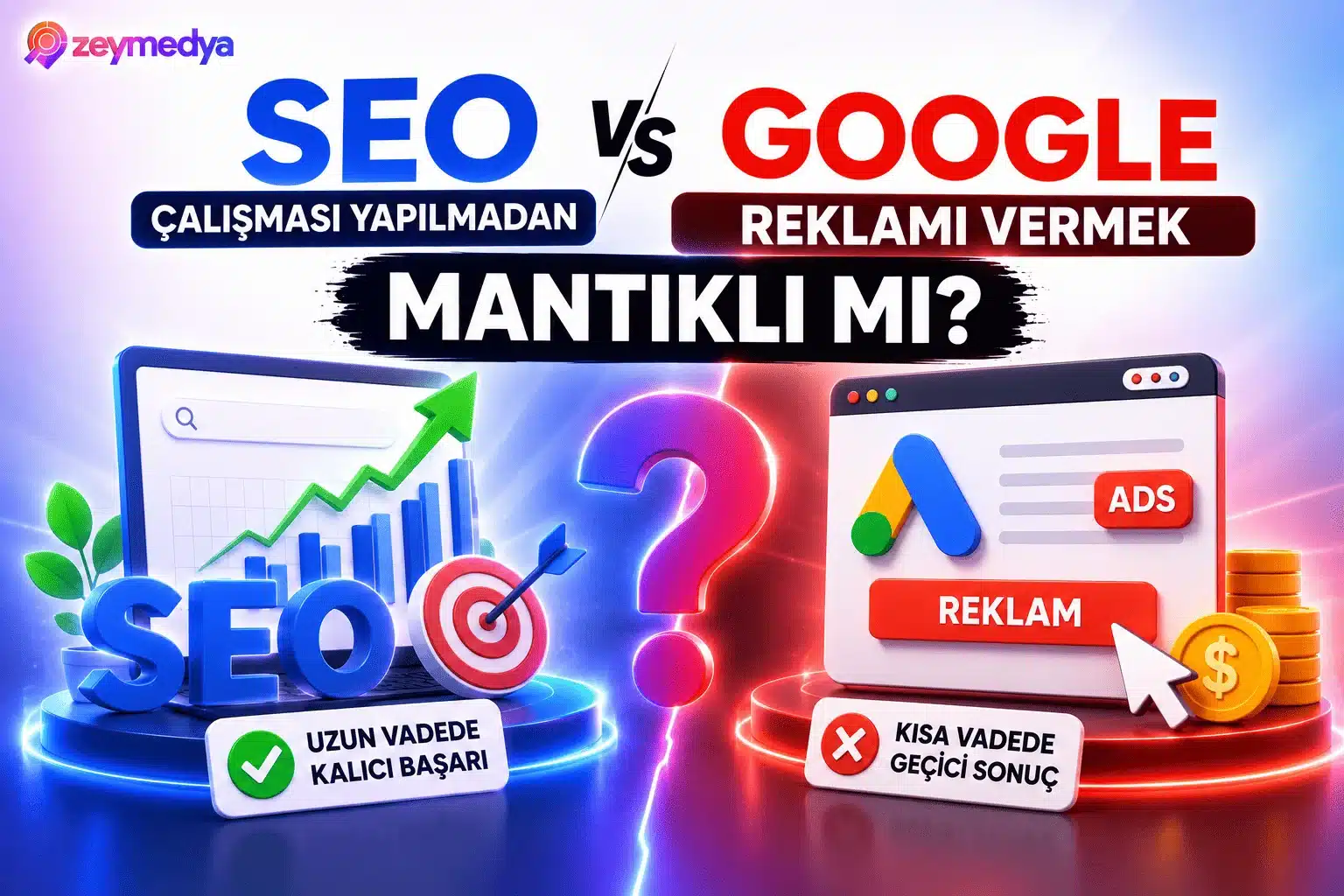 SEO Çalışması Yapılmadan Google Reklamı Vermek Mantıklı mı? - Zeymedya Reklam Ajansı