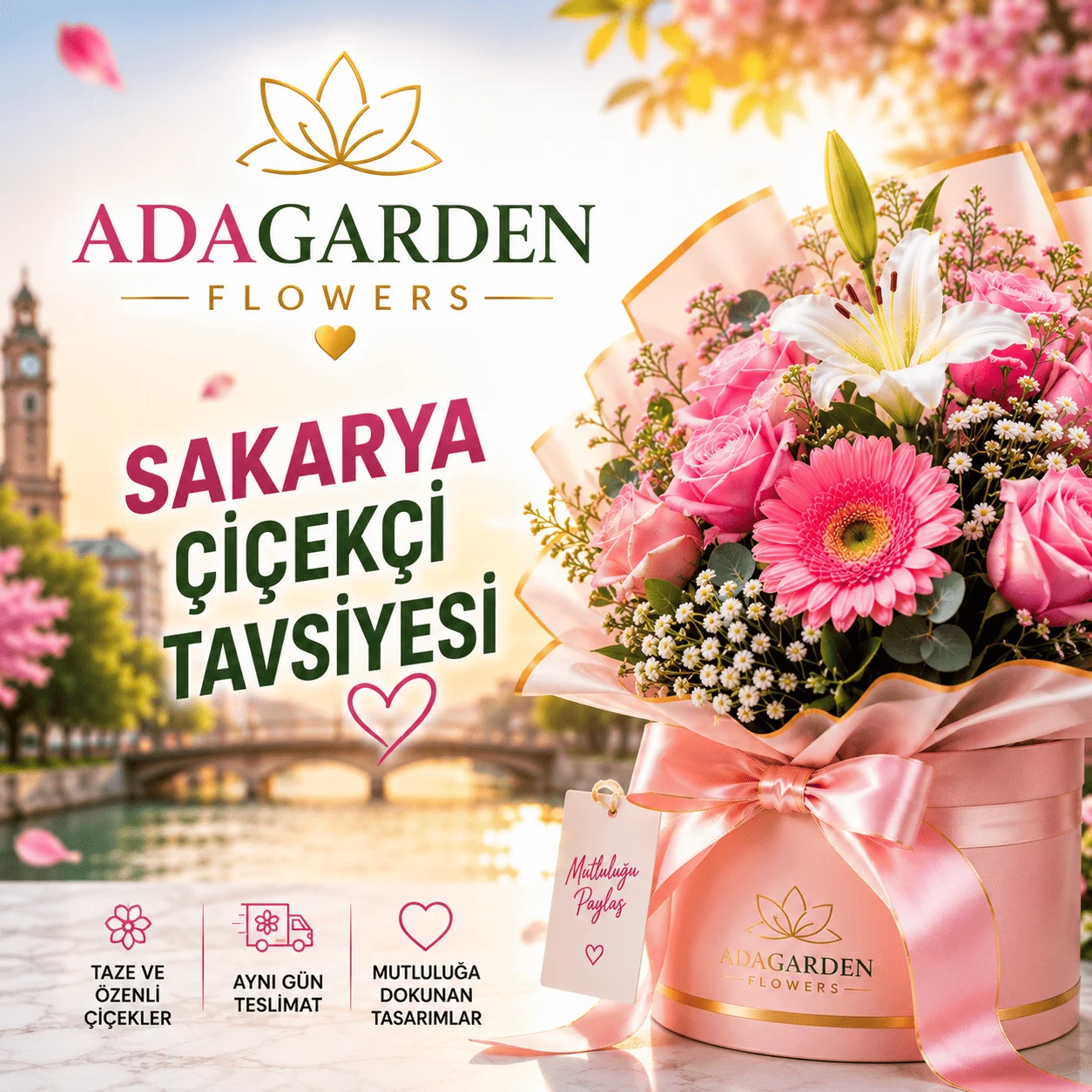 Sakarya Çiçekçi Tavsiyesi – Adagarden Flowers – Sakarya Çiçekçi