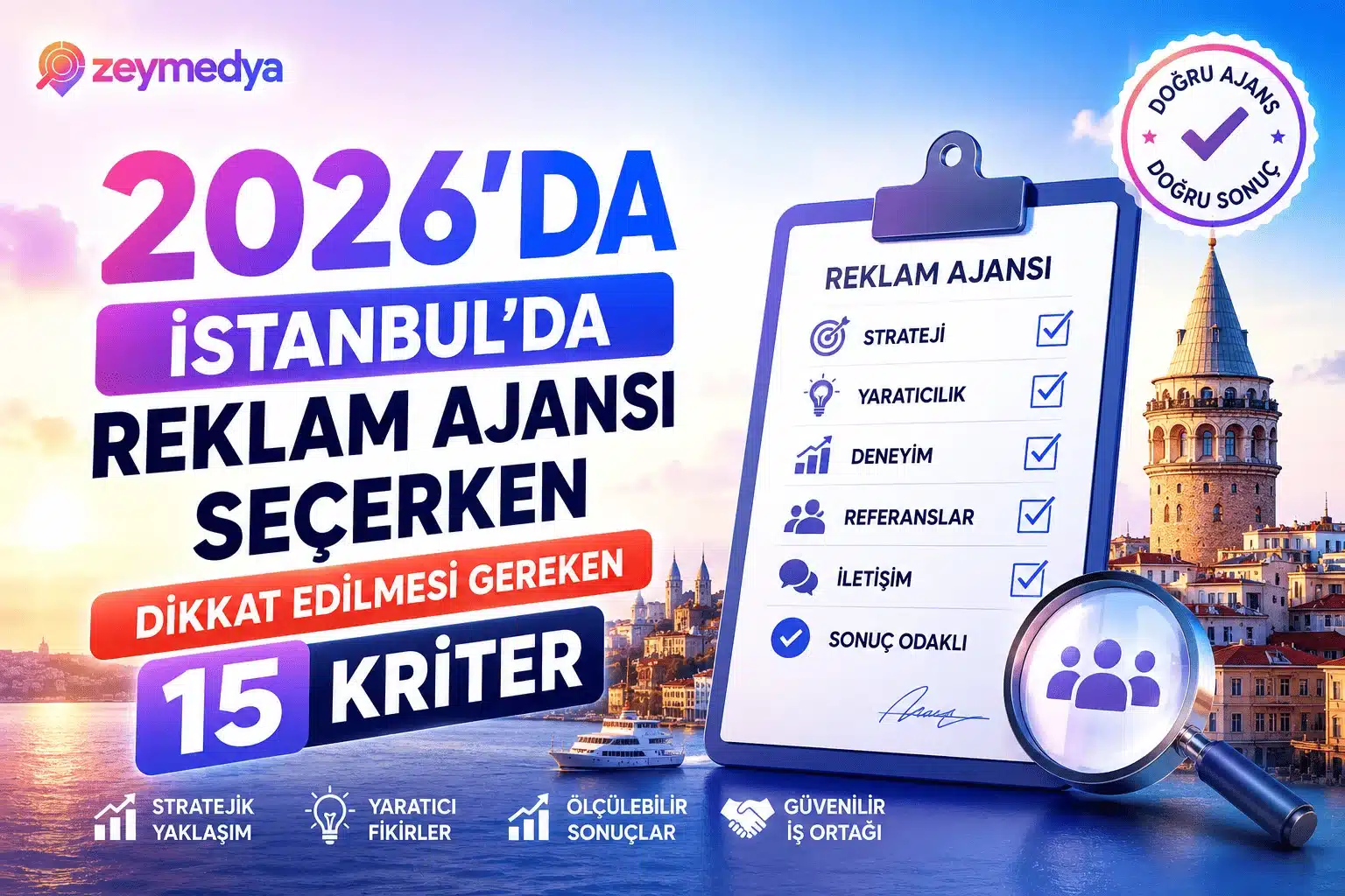 2026'da İstanbul'da Reklam Ajansı Seçerken Dikkat Edilmesi Gereken 15 Kriter - Zeymedya Reklam Ajansı