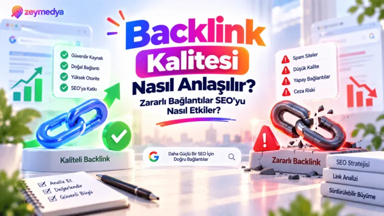 Backlink Kalitesi Nasıl Anlaşılır? Zararlı Bağlantılar SEO'yu Nasıl Etkiler?